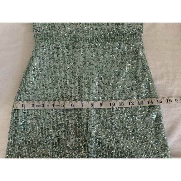 NWT Nookie Lovers Nothing Maxi Sequin Gown Mint M - Picture 16 of 16